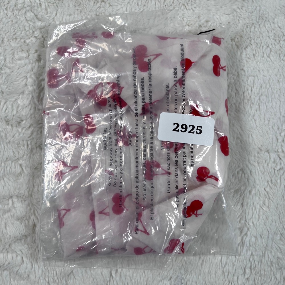 SKIMS Cherry Print Cotton Poplin Sleep Shorts White Red‎ Plus Size 4X NWOT - Picture 12 of 12